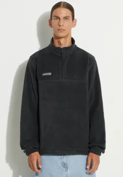 Columbia hanorac fleece Steens Mountain Half Zip culoarea negru, neted, 1620191 imagine