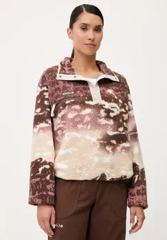 Columbia hanorac Helvetia culoarea bej, cu imprimeu, 2098501 imagine