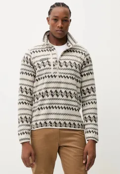 Columbia hanorac in aer liber Sweater Weather culoarea bej, cu model, 2097741 imagine