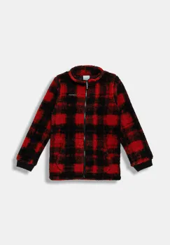 Columbia hanorac polar pentru copii Rugged Ridge culoarea rosu, cu imprimeu, 2097021 imagine