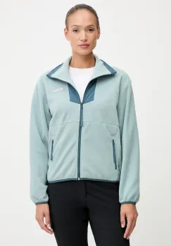 Columbia hanorac Sequoia Grove culoarea turcoaz, cu model, 2085313 imagine