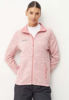Columbia hanorac Sweather Weather culoarea roz, neted, 2085724 imagine