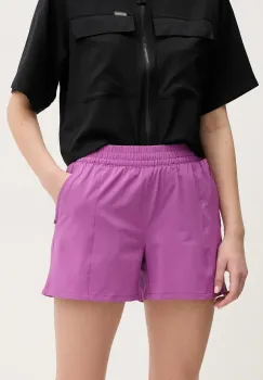 Columbia pantaloni scurti outdoor Endless Strand culoarea violet, neted, high waist, 2119234 imagine