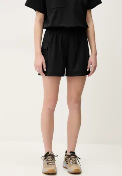 Columbia pantaloni scurti outdoor Granite Point culoarea negru, neted, high waist, 2118841,00 imagine
