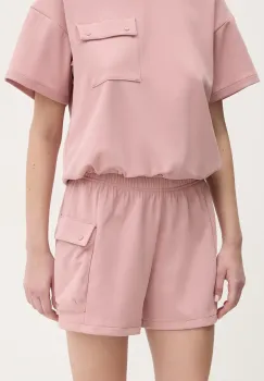 Columbia pantaloni scurti outdoor Granite Point culoarea roz, neted, high waist, 2118841,00 imagine