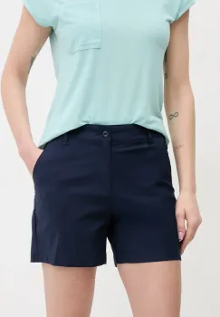 Columbia pantaloni scurti outdoor Leslie Falls culoarea albastru marin, uni, medium waist, 2126061 imagine