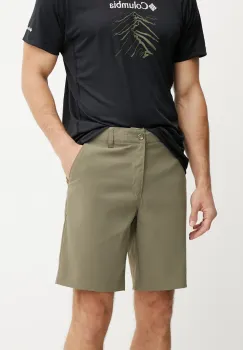 Columbia pantaloni scurti outdoor Tech Trail culoarea verde, 2114764 imagine