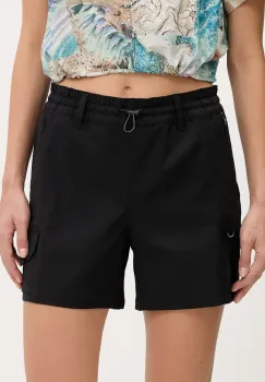 Columbia pantaloni scurti outdoor Weekend Rays culoarea negru, uni, high waist, 2114784 imagine