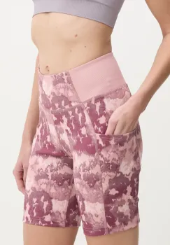 Columbia pantaloni scurti sport Boundless Trek femei, culoarea negru, neted, high waist, 2074471 imagine