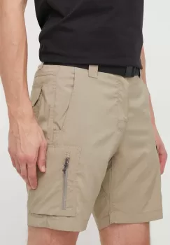 Columbia pantaloni scurti sport Silver Ridge Utility barbati, culoarea bej imagine