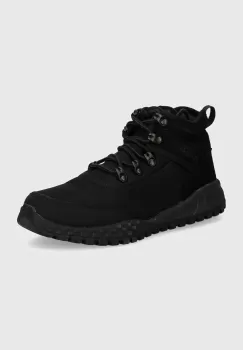 Columbia pantofi Fairbanks Mid barbati, culoarea negru, 2100881 imagine