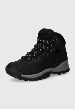 Columbia pantofi Newton Ridge Plus femei, culoarea negru, izolat, 1424692 imagine