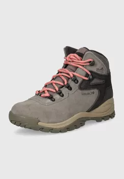 Columbia pantofi Newton Ridge Plus Waterproof femei, culoarea gri imagine