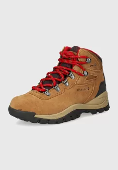 Columbia pantofi Newton Ridge Plus Waterproof femei, culoarea maro imagine