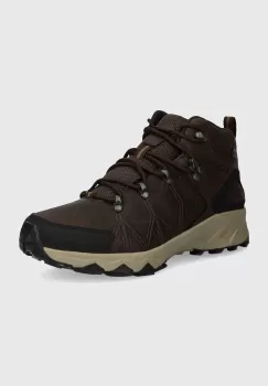 Columbia pantofi Peakfreak Mid Outdry Leather barbati, culoarea maro, 2100701 imagine