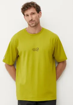 Columbia tricou CSC Heritage barbati, culoarea verde, cu imprimeu, 2090871 imagine