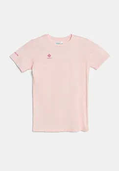 Columbia tricou de bumbac pentru copii culoarea roz imagine