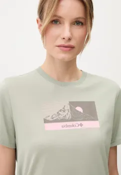 Columbia tricou Delta Drift femei, culoarea verde, 2120121 imagine