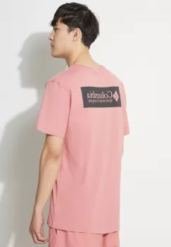 Columbia tricou din bumbac North Cascades culoarea roz, cu imprimeu imagine