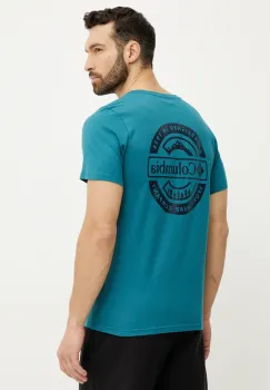 Columbia tricou din bumbac Rapid Ridge barbati, culoarea turcoaz, cu imprimeu, 1934824 imagine
