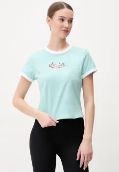 Columbia tricou din bumbac Rolling Bend femei, culoarea turcoaz, 2120001 imagine