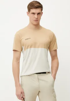Columbia tricou sport Cirque River culoarea bej, cu imprimeu, 2126222 imagine