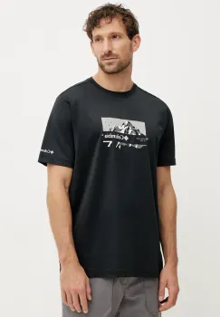 Columbia tricou sport Ice Lake culoarea negru, cu imprimeu, 2071731 imagine