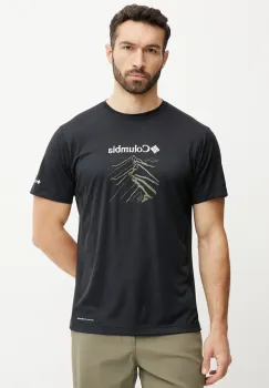 Columbia tricou sport Zero Rules culoarea negru, cu imprimeu, 2118541 imagine