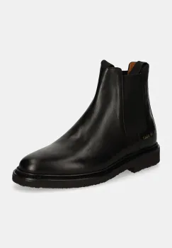 Common Projects ghete chelsea de piele Chelsea in Leather femei, culoarea negru, cu toc plat, 6168 imagine