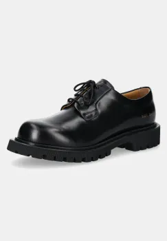 Common Projects pantofi de piele Chunky Derby barbati, culoarea negru, 2494 imagine