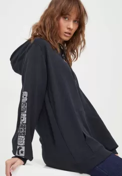 Converse bluza Dia De Muertos culoarea negru, cu gluga, cu imprimeu imagine