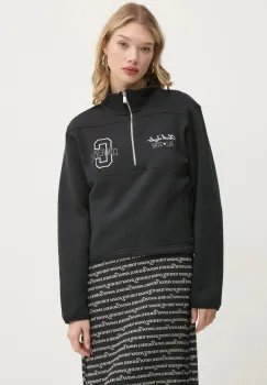 Converse bluza femei, culoarea negru, cu imprimeu, 10027566-A01 imagine
