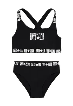 Converse costum de baie pentru copii din doua piese culoarea negru, 3CD457 imagine