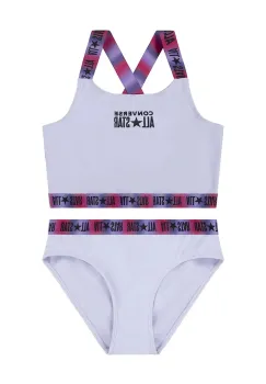 Converse costum de baie pentru copii din doua piese culoarea violet, 4CD419 imagine
