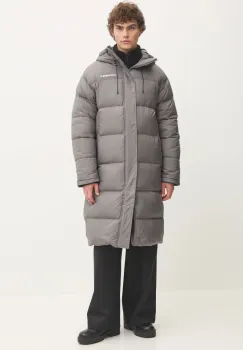 Converse geaca de puf barbati, culoarea gri, de iarna, 10026916-A01 imagine