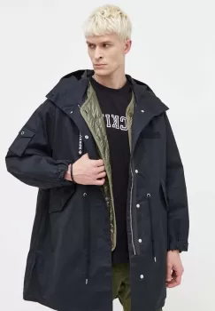 Converse geaca de puf barbati, culoarea negru, de iarna imagine