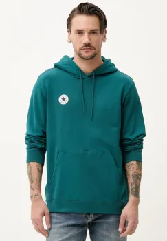 Converse hanorac culoarea verde, cu gluga, uni, 10026983-A09 imagine