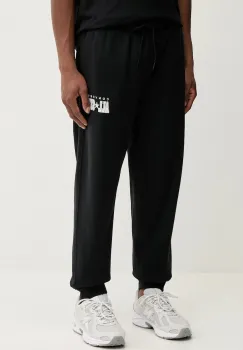 Converse pantaloni de trening culoarea negru, cu imprimeu, CVM5B161 imagine