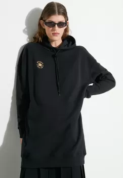 Converse rochie culoarea negru, mini, oversize imagine