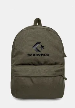 Converse rucsac culoarea verde, mare, neted, 10025485-A13 imagine
