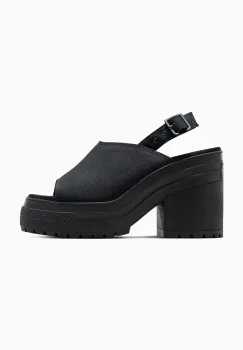 Converse sandale Chuck 70 De Luxe Heel Nu femei, culoarea negru, cu toc drept, A12567C imagine