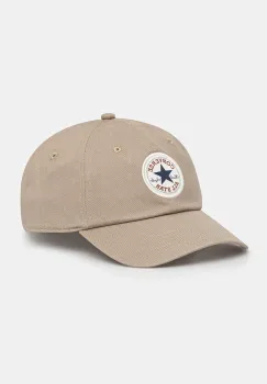 Converse sapca de baseball din bumbac culoarea bej, cu imprimeu, 10027421-A19 imagine