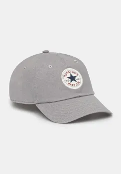 Converse sapca de baseball din bumbac culoarea gri, cu imprimeu, 10027421-A10 imagine