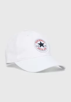 Converse sapca din bumbac pentru copii culoarea alb, cu imprimeu imagine