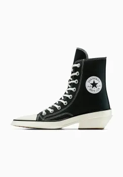 Converse tenisi Chuck 70 De Luxe Pointed culoarea negru, A13016C imagine