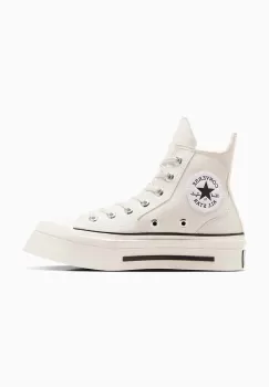 Converse tenisi Chuck 70 De Luxe Squared HI culoarea bej, A06436C imagine
