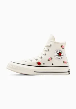 Converse tenisi Chuck 70 femei, culoarea alb, A10637C imagine