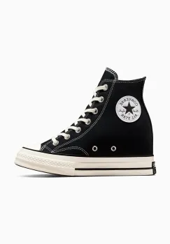 Converse tenisi Chuck 70 femei, culoarea negru, A12563C imagine