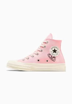 Converse tenisi Chuck 70 femei, culoarea roz, A07558C imagine