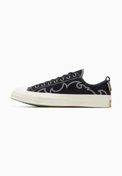 Converse tenisi Chuck 70 OX Pride culoarea negru imagine